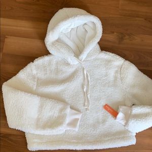 Sherpa Cropped Hoodie